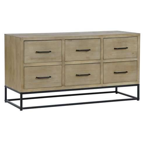 Ormarić za hodnik DKD Home Decor Crna Prirodno Metal Drvo MDF 120 x 40 x 64 cm Cijena