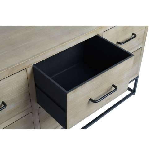 Ormarić za hodnik DKD Home Decor Crna Prirodno Metal Drvo MDF 120 x 40 x 64 cm Cijena