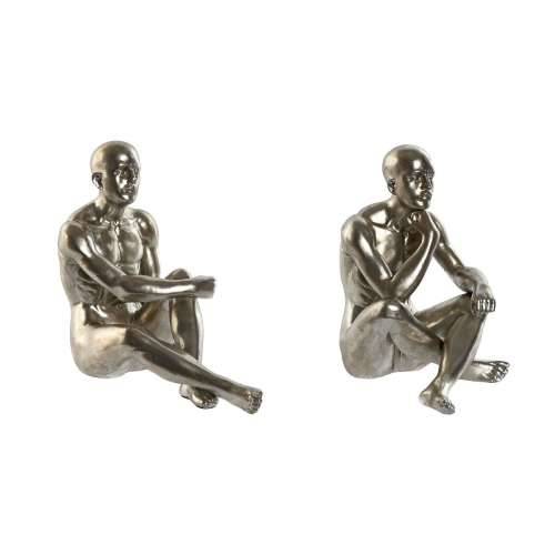 Ukrasna figura Home ESPRIT zlatan Srebrna 19 x 13,5 x 22 cm (2 kom.) Cijena