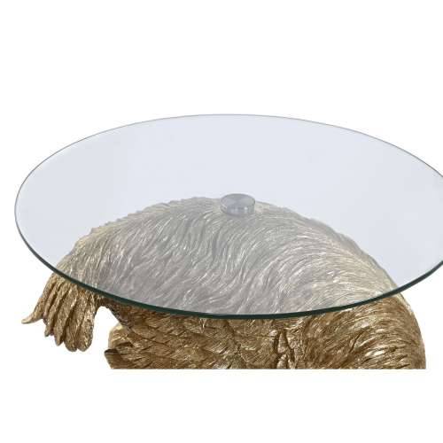 Pomoćni stolić Home ESPRIT zlatan Smola Kristal 60 x 60 x 62 cm Cijena