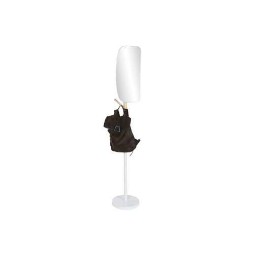 Mēteļu stends Home ESPRIT Bijela Prirodno Drvo Metal Scandi 33 x 33 x 185 cm Cijena