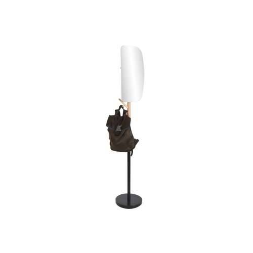 Mēteļu stends Home ESPRIT Crna Prirodno Drvo Metal Scandi 33 x 33 x 185 cm Cijena