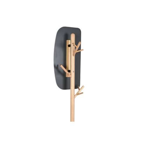 Mēteļu stends Home ESPRIT Crna Prirodno Drvo Metal Scandi 33 x 33 x 185 cm Cijena