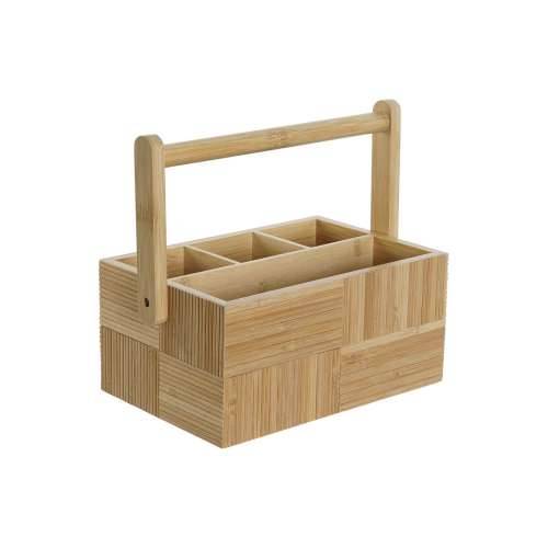 Košara za pribor za jelo DKD Home Decor Prirodno Bambus 27 x 16,5 x 11,5 cm Cijena