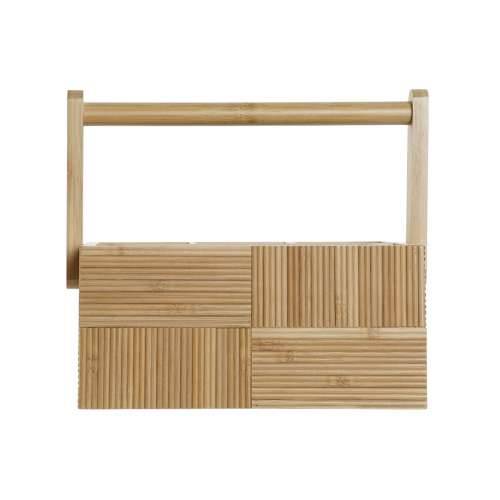 Košara za pribor za jelo DKD Home Decor Prirodno Bambus 27 x 16,5 x 11,5 cm Cijena