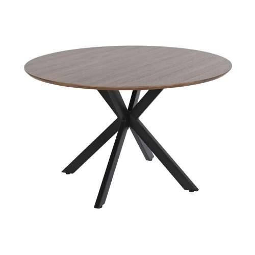 Blagavaonski stol Home ESPRIT Smeđa Crna Željezo Drvo MDF 120 x 120 x 75 cm Cijena
