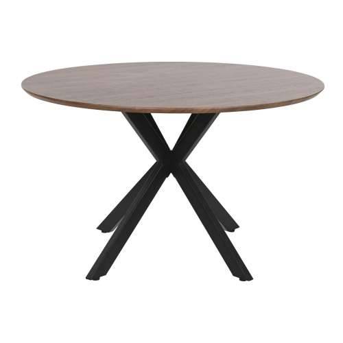 Blagavaonski stol Home ESPRIT Smeđa Crna Željezo Drvo MDF 120 x 120 x 75 cm Cijena