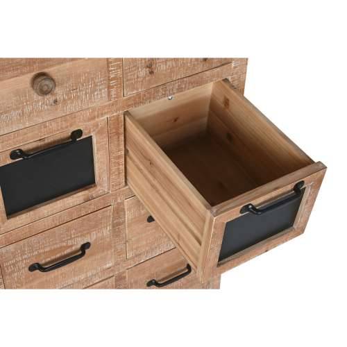 Ormarić s ladicama Home ESPRIT Crna Prirodno Metal Jela Cottage 110 x 40 x 92,5 cm Cijena