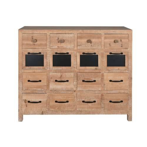 Ormarić s ladicama Home ESPRIT Crna Prirodno Metal Jela Cottage 110 x 40 x 92,5 cm Cijena