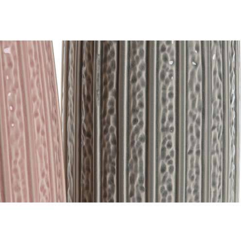 Vrč Home ESPRIT Roza Svjetlo siva Porculan 16 x 16 x 38 cm (2 kom.) Cijena