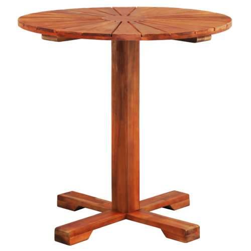 Bistro stol 70 x 70 cm masivno bagremovo drvo Cijena