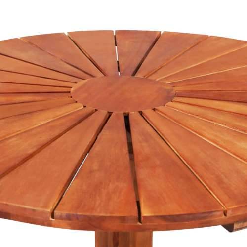Bistro stol 70 x 70 cm masivno bagremovo drvo Cijena