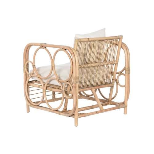 Fotelja Home ESPRIT Bijela Prirodno 72 x 77 x 80 cm Cijena