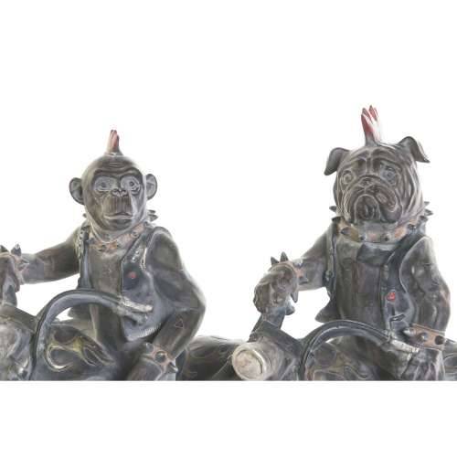 Ukrasna figura Home ESPRIT Tamno sivo Motorist 24 x 15 x 29 cm (2 kom.) Cijena