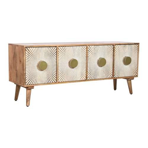 Namještaj za TV kabinet Home ESPRIT zlatan Prirodno Drvo 145 x 40 x 60 cm Cijena