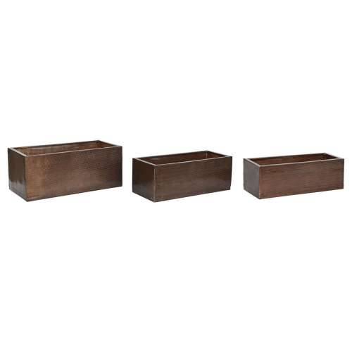 Set žardinjera Home ESPRIT zlatan Aluminij 100 x 43 x 40 cm Cijena
