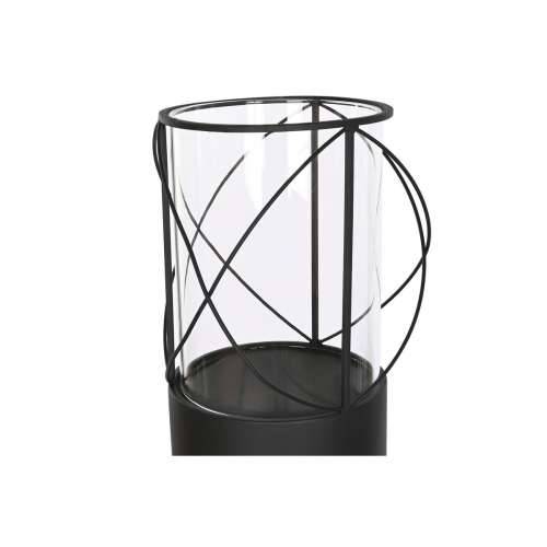 Set Svijećnjaka Home ESPRIT Crna Metal Kristal 27 x 27 x 125 cm (2 kom.) Cijena