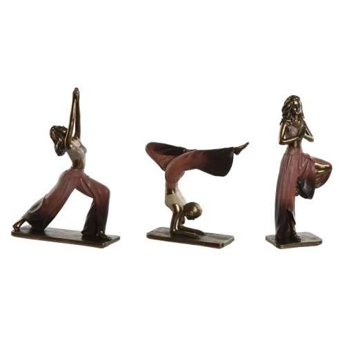 Ukrasna figura Home ESPRIT Roza zlatan Yoga Scandi 19 x 6 x 26 cm (3 kom.) Cijena
