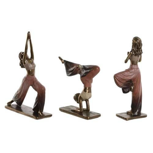 Ukrasna figura Home ESPRIT Roza zlatan Yoga Scandi 19 x 6 x 26 cm (3 kom.) Cijena