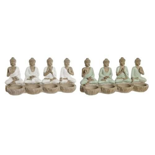Ukrasna figura Home ESPRIT Bijela Zelena Buda Orijentalno 24 x 9 x 11 cm (2 kom.) Cijena