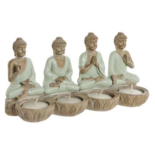 Ukrasna figura Home ESPRIT Bijela Zelena Buda Orijentalno 24 x 9 x 11 cm (2 kom.) Cijena
