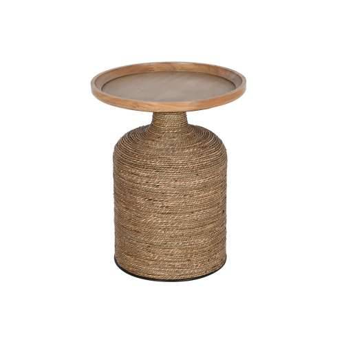 Pomoćni stolić Home ESPRIT Svijetlo smeđi Uže Jela 44 x 44 x 56 cm Cijena