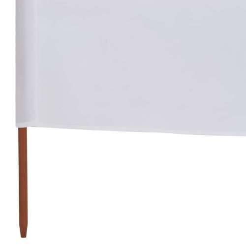 Vjetrobran s 3 panela od tkanine 400 x 120 cm bijeli Cijena