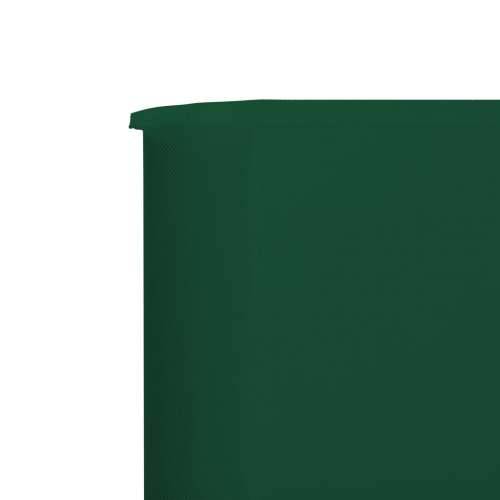 Vjetrobran s 3 panela od tkanine 400 x 120 cm zeleni Cijena