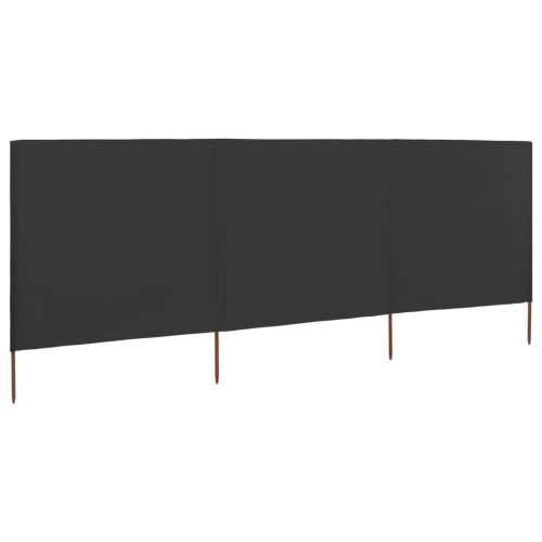 Vjetrobran s 3 panela od tkanine 400 x 120 cm antracit - Antracit 400 x 120 cm 1 Cijena