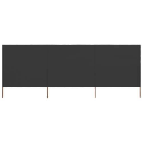 Vjetrobran s 3 panela od tkanine 400 x 120 cm antracit - Antracit 400 x 120 cm 1 Cijena