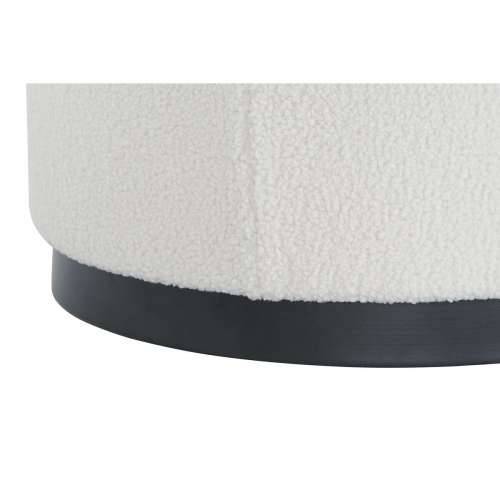 Naslonjač za Noge DKD Home Decor Bijela Crna Poliester Drvo MDF Scandi 60 x 60 x 45 cm (3 kom.) Cijena