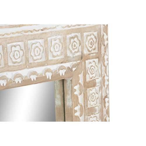 Zidno ogledalo Home ESPRIT Bijela Prirodno Slon Indijac 83 x 4 x 121 cm Cijena