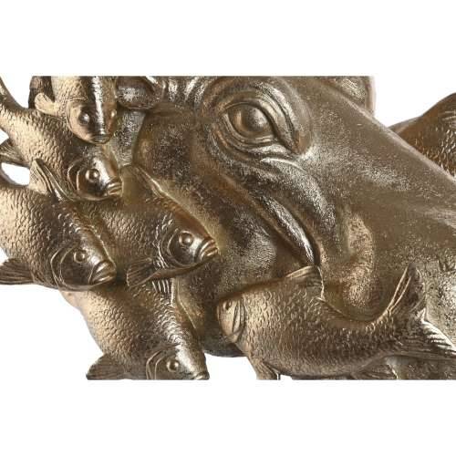 Ukrasna figura Home ESPRIT Crna zlatan Nilski konj 33 x 21,5 x 45 cm Cijena