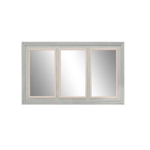 Zidno ogledalo Home ESPRIT Bijela Siva Prirodno 150 x 5 x 90 cm Cijena