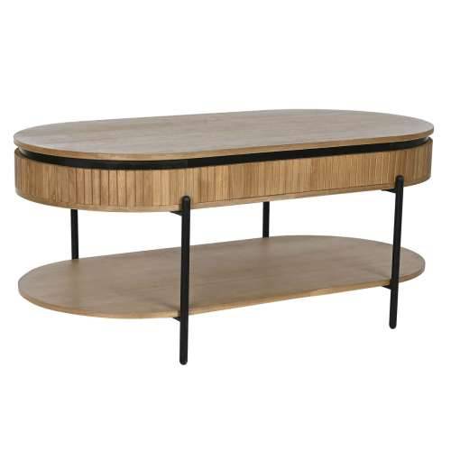 Namještaj za TV kabinet Home ESPRIT Crna Prirodno Metal 120 x 64 x 52 cm Cijena