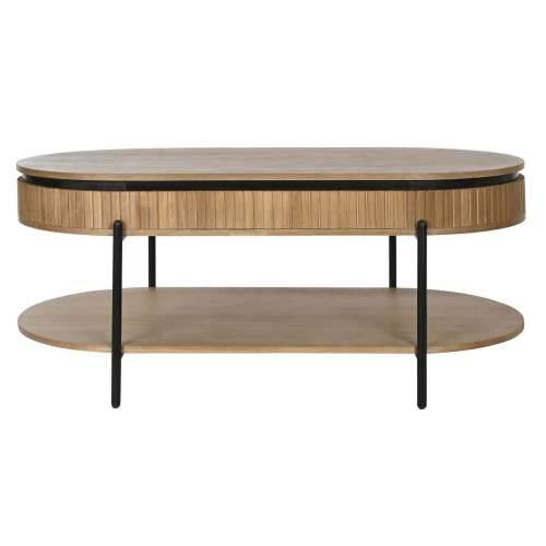 Namještaj za TV kabinet Home ESPRIT Crna Prirodno Metal 120 x 64 x 52 cm Cijena