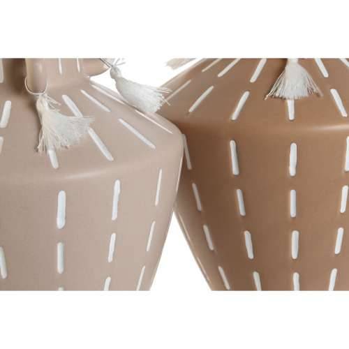 Vrč Home ESPRIT Smeđa Svijetlo smeđi Keramika Kolonijalni šiške 15,5 x 15,5 x 17,1 cm (2 kom.) Cijena
