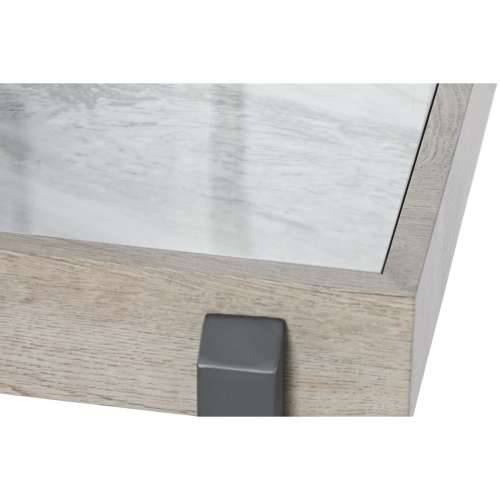 Pomoćni stolić Home ESPRIT Bijela Siva Prirodno Metal 50 x 50 x 50 cm Cijena