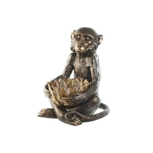 Ukrasna figura Home ESPRIT zlatan Tamno smeđi Majmun 40 x 37 x 50 cm Cijena