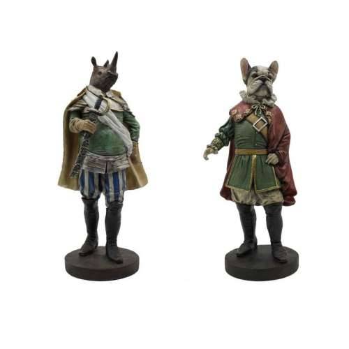 Ukrasna figura Home ESPRIT Pisana Životinja 20 x 15 x 42 cm (2 kom.) Cijena