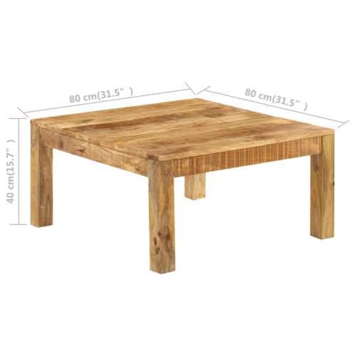 Stolić za kavu od masivnog drva manga 80 x 80 x 40 cm - 80 x 80 x 40 cm 1 masivno drvo manga Cijena