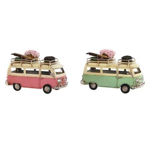 Ukrasna figura Home ESPRIT Kombi Zelena Roza Vintage 17 x 8 x 11 cm (2 kom.) Cijena