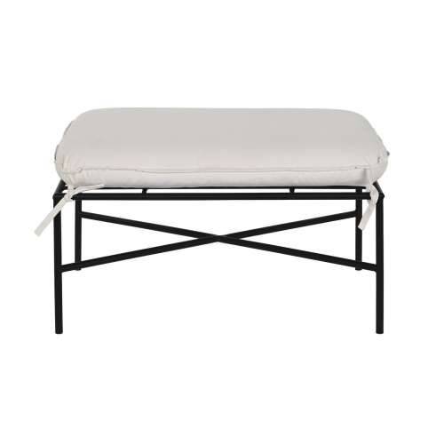 Naslonjač za Noge Home ESPRIT Bijela Crna Metal gradski 75 x 50 x 45 cm Cijena