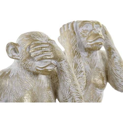 Ukrasna figura Home ESPRIT zlatan Majmun Tropsko 21 x 17 x 25 cm (3 kom.) Cijena