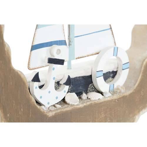Ukrasna figura Home ESPRIT Plava Bijela Crvena Prirodno 20 x 2,5 x 20 cm (2 kom.) Cijena