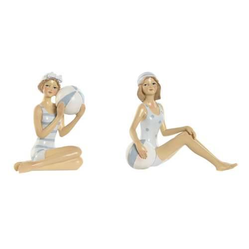 Ukrasna figura Home ESPRIT Bijela Nebesko plava Mediteran 8 x 8 x 12,5 cm (2 kom.) Cijena