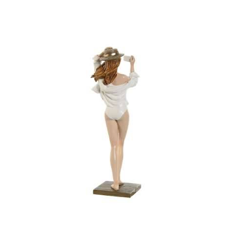 Ukrasna figura Home ESPRIT Bijela Bež Dama Mediteran 8 x 6,5 x 24,5 cm (2 kom.) Cijena