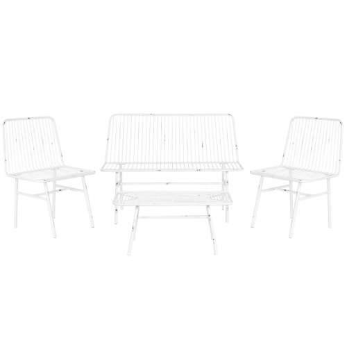 Vrtni namještaj Home ESPRIT Bijela 115 x 53 x 83 cm (4 Dijelovi) Cijena