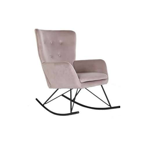 Naslonjač za ljuljanje Home ESPRIT Crna Roza Poliester Metal 68 x 90 x 92 cm Cijena