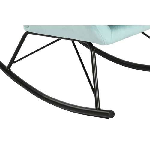 Naslonjač za ljuljanje Home ESPRIT Crna Nebesko plava Poliester Metal 68 x 90 x 92 cm Cijena